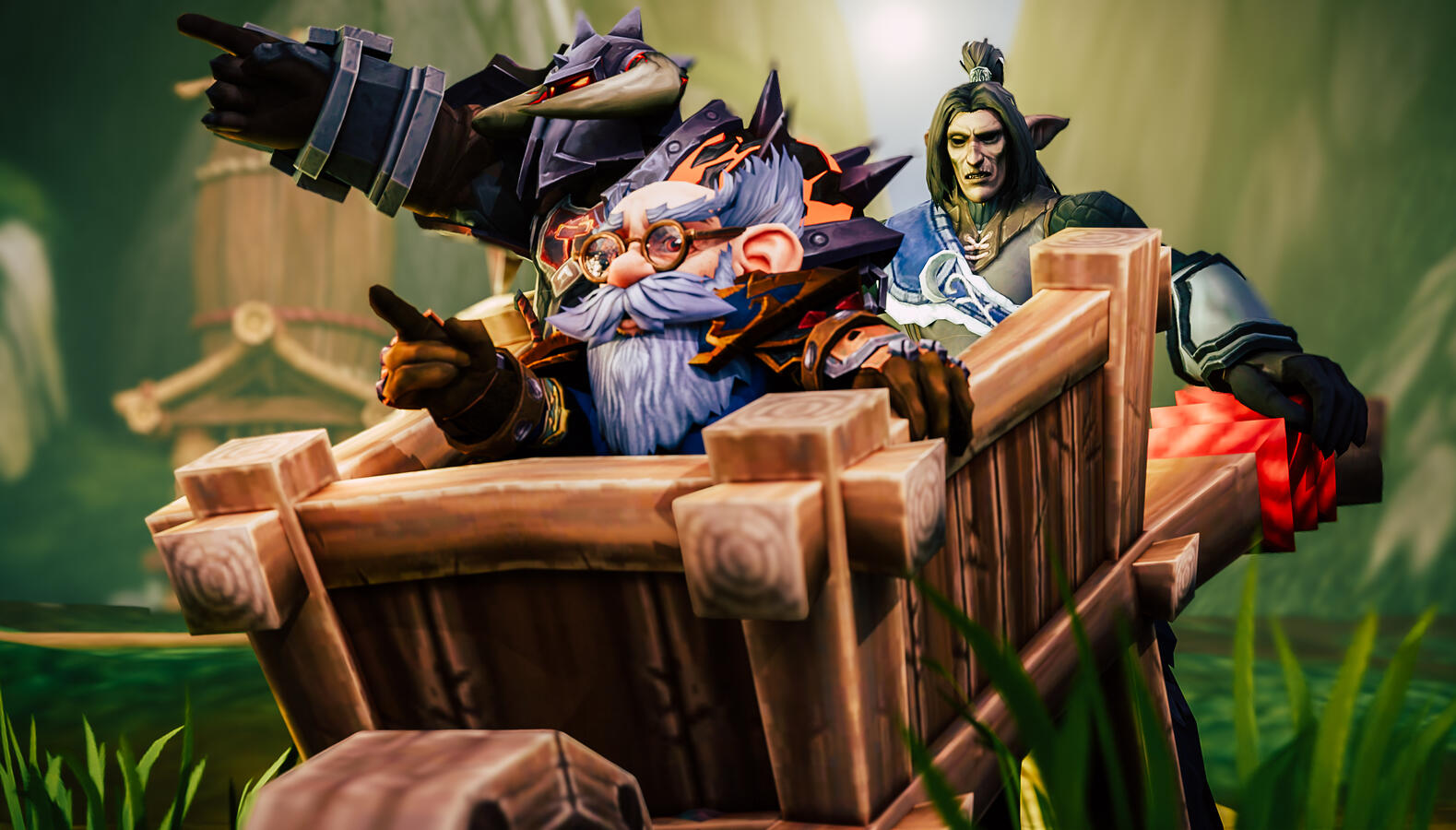 Lethys, Bramor, and Slad gathering up ingredients for a wonderful salad!